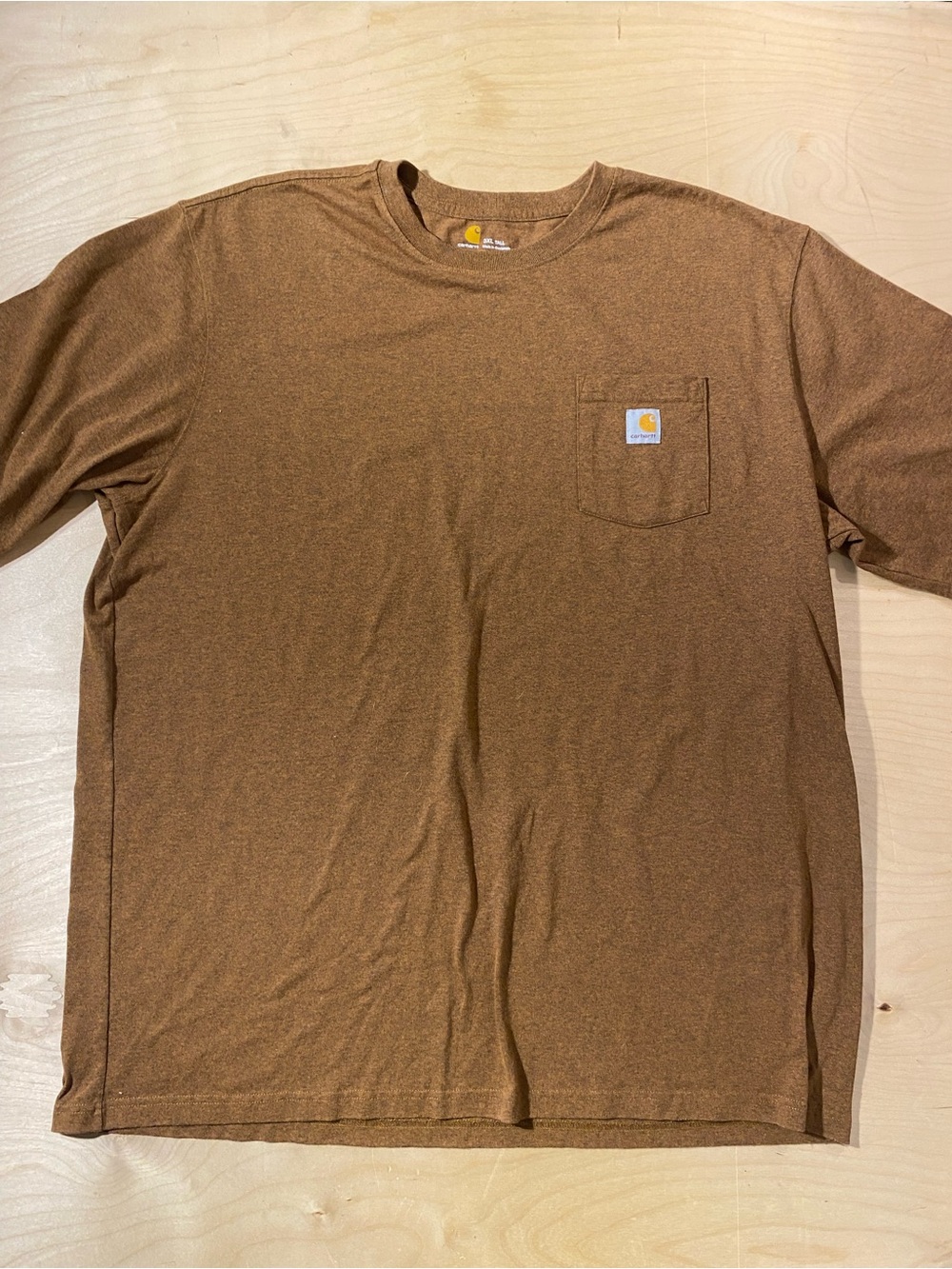 Carhartt Brown Short-Sleeve Pocket Tee 3XL Tall (U)